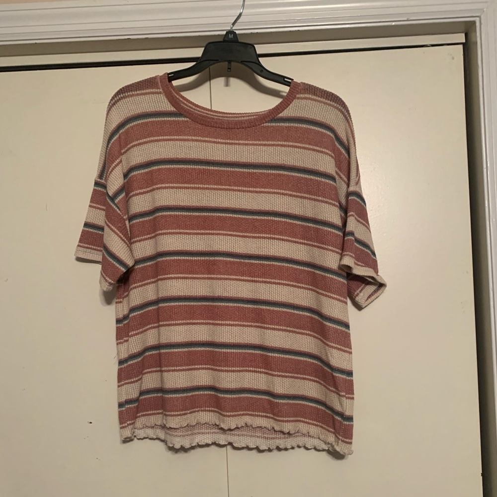 American Eagle Short Sleeve s Striped Shirt